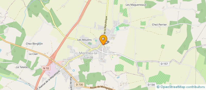 localisation de l'entreprise MADAME LUCILE MALICHIER  MONTLIEU-LA-GARDE