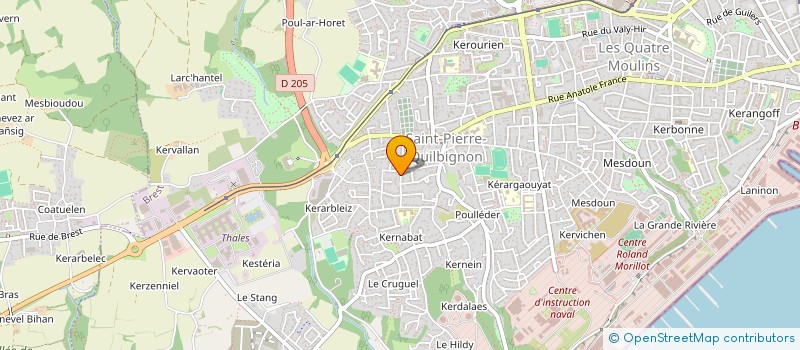 localisation de l'entreprise MADAME LUCILE MARTIN à BREST
