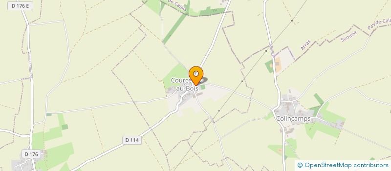 localisation de l'entreprise MADAME LUCILE MORDACQUE  COURCELLES-AU-BOIS