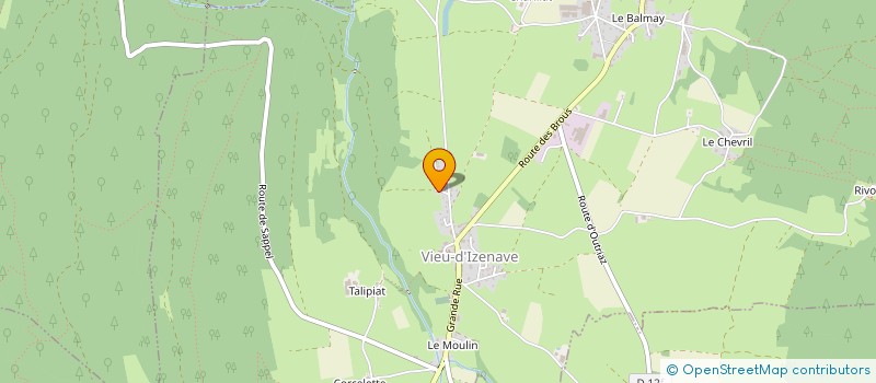 localisation de l'entreprise MADAME LUCILE MOUGEOLLE  VIEU-D'IZENAVE