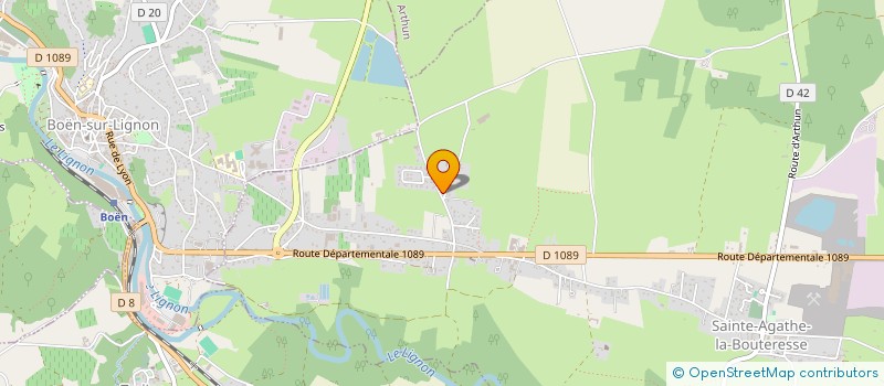 localisation de l'entreprise MADAME LUCILE PENOT  SAINTE-AGATHE-LA-BOUTERESSE