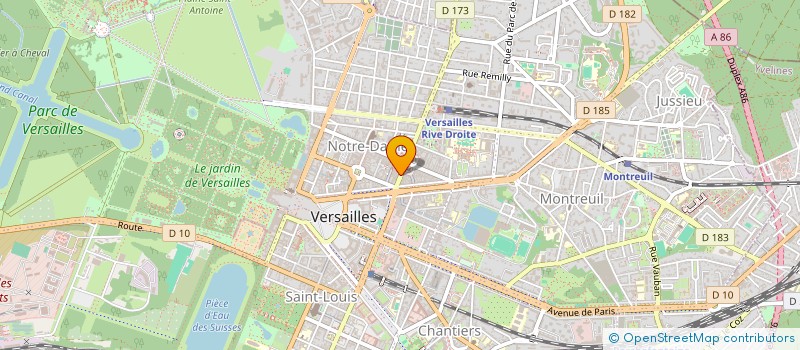 localisation de l'entreprise MADAME LUCILE PERON à VERSAILLES