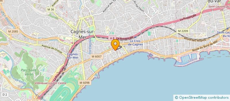 localisation de l'entreprise MADAME LUCILE PIACENTINI à CAGNES-SUR-MER