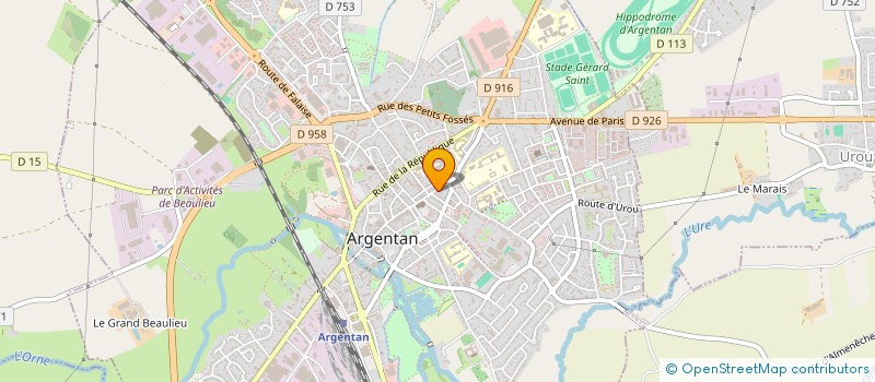 localisation de l'entreprise MADAME LUCILE PIQUET à ARGENTAN