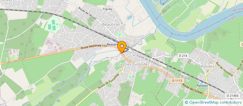 localisation de l'entreprise MADAME LUCILE POELVILAIN  CASTRES-GIRONDE