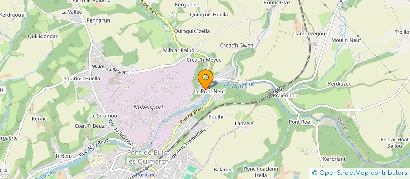 localisation de l'entreprise MADAME LUCILE POUMEAU  PONT-DE-BUIS-LES-QUIMERCH