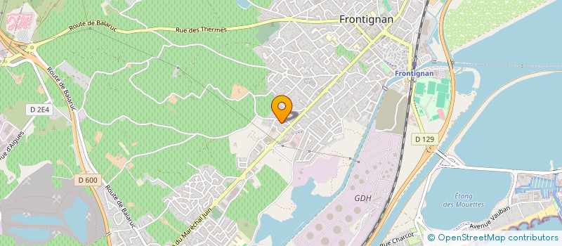 localisation de l'entreprise MADAME LUCILE POURTAL à FRONTIGNAN