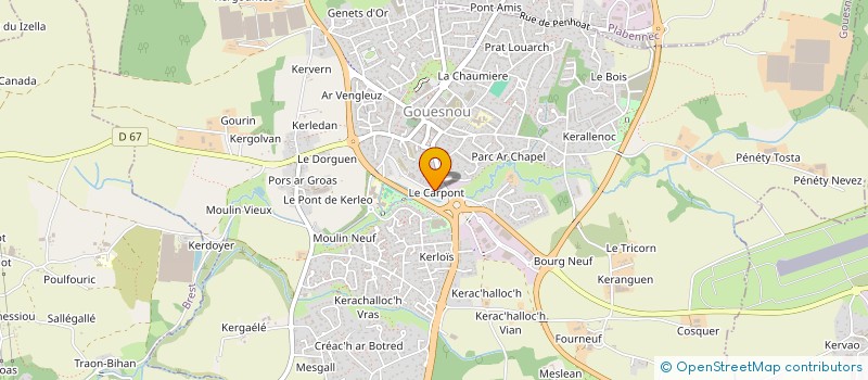 localisation de l'entreprise MADAME LUCILE PRIOUL à GOUESNOU