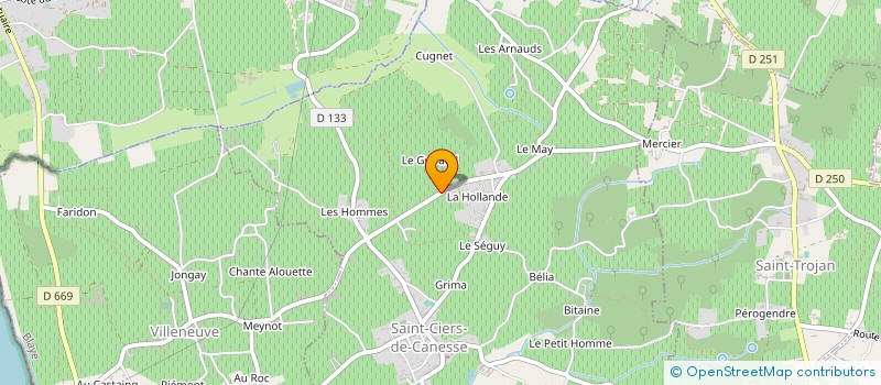 localisation de l'entreprise MADAME LUCILE RADENNE à SAINT-CIERS-DE-CANESSE