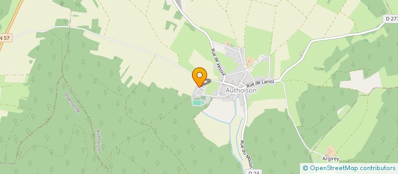 localisation de l'entreprise MADAME LUCILE RAVILLON  AUTHOISON