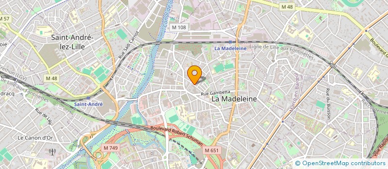 localisation de l'entreprise MADAME LUCILE REMBRY à LA MADELEINE