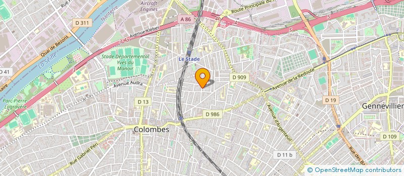 localisation de l'entreprise MADAME LUCILE REMY à COLOMBES