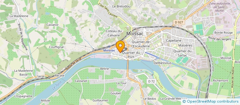 localisation de l'entreprise MADAME LUCILE RENAUD  MOISSAC