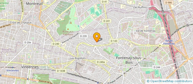 localisation de l'entreprise MADAME LUCILE RODGERS à FONTENAY-SOUS-BOIS