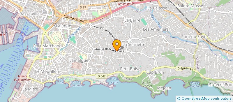 localisation de l'entreprise MADAME LUCILE ROUBAUD  TOULON