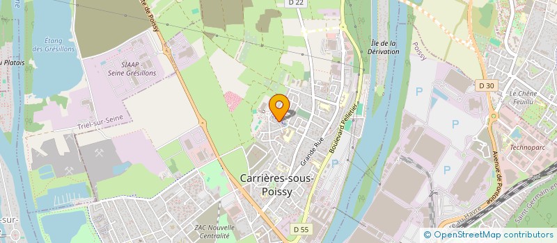 localisation de l'entreprise MADAME LUCILE ROUSTAN  CARRIERES-SOUS-POISSY