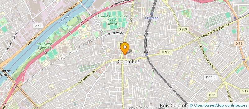 localisation de l'entreprise MADAME LUCILE SANNER--DERUERE à COLOMBES