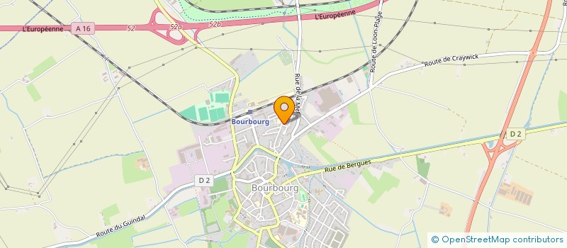 localisation de l'entreprise MADAME LUCILE SAUVAGE  BOURBOURG