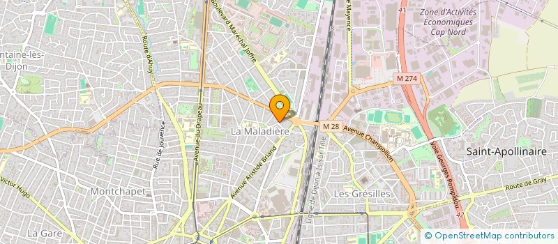 localisation de l'entreprise MADAME LUCILE SEILLIER  DIJON