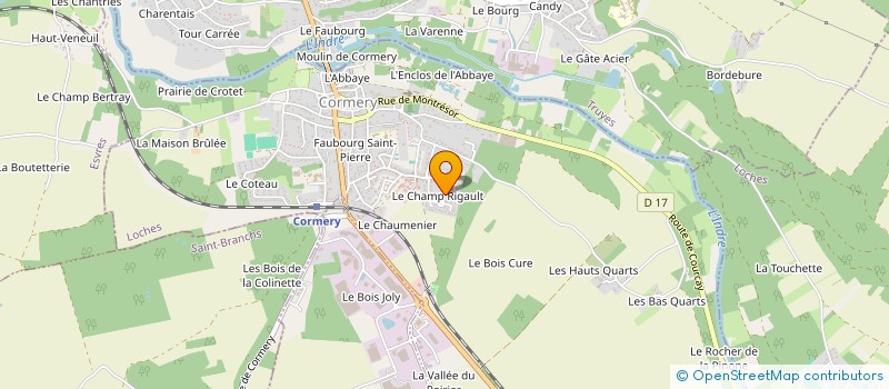 localisation de l'entreprise MADAME LUCILE THOUZARD  CORMERY