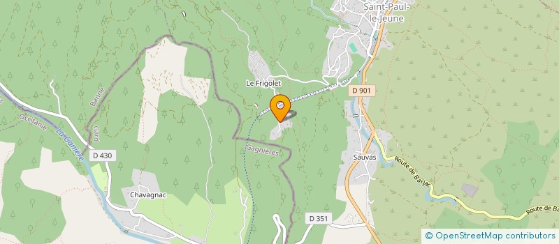 localisation de l'entreprise MADAME LUCILE TONDEUX  SAINT-PAUL-LE-JEUNE