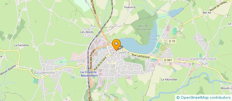 localisation de l'entreprise MADAME LUCILE VALLE  LA CLAYETTE