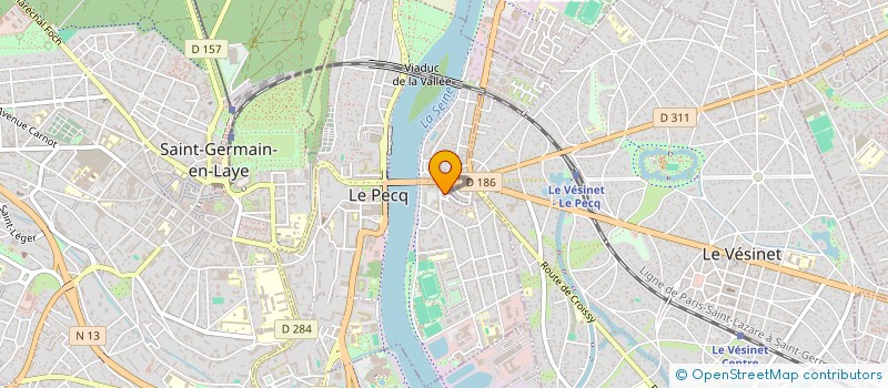 localisation de l'entreprise MADAME LUCILE VAN GAVER à LE PECQ