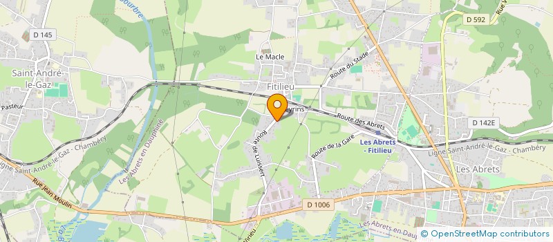 localisation de l'entreprise MADAME LUCILE VARREL DIT MOREL  LES ABRETS-EN-DAUPHINE