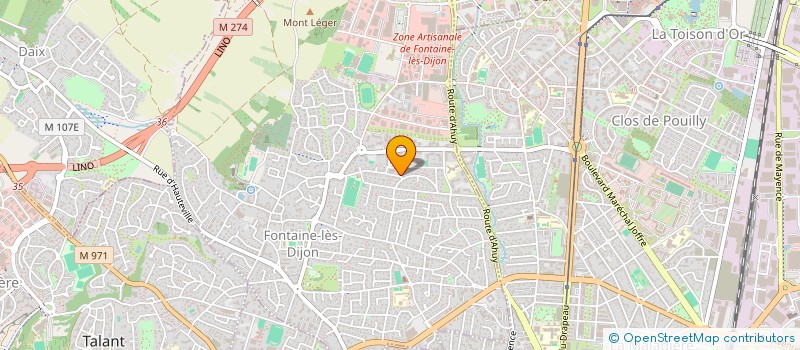 localisation de l'entreprise MADAME LUCILE VAUTRIN  FONTAINE-LES-DIJON