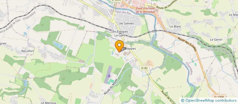 localisation de l'entreprise MADAME LUCILE ZANADY-MUGNIER  SAINT JEAN D'AVELANNE