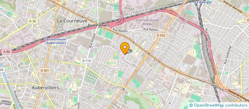 localisation de l'entreprise MADAME LUCILIA BOURDY à LA COURNEUVE