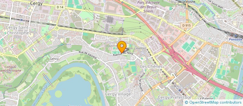 localisation de l'entreprise MADAME LUCILIA MOSINE  CERGY