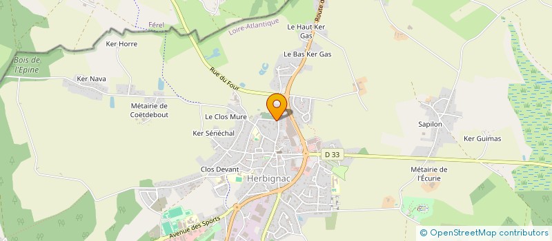 localisation de l'entreprise MADAME LUCILLA RASOAZANADRAFARA à HERBIGNAC
