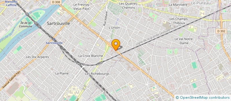 localisation de l'entreprise MADAME LUCILLE BARBIER  SARTROUVILLE