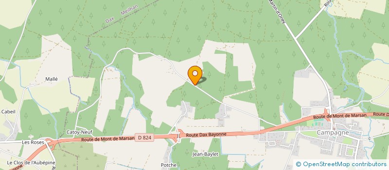 localisation de l'entreprise MADAME LUCILLE BARON  CAMPAGNE