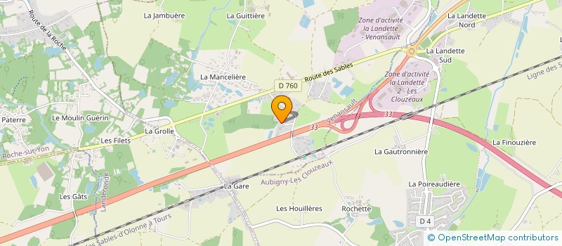 localisation de l'entreprise MADAME LUCILLE BARTEAU  VENANSAULT