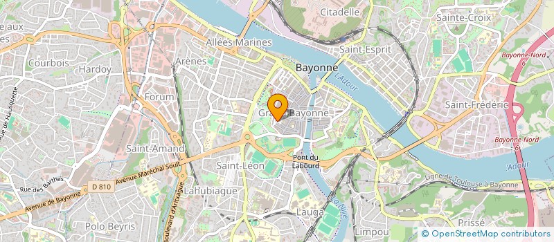 localisation de l'entreprise MADAME LUCILLE BESSIERES  BAYONNE