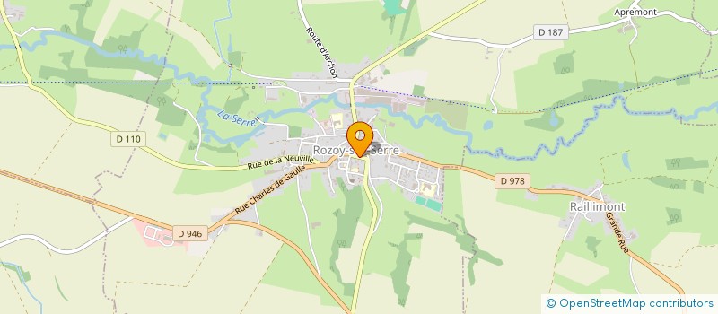 localisation de l'entreprise MADAME LUCILLE BOURDAIRE  ROZOY-SUR-SERRE