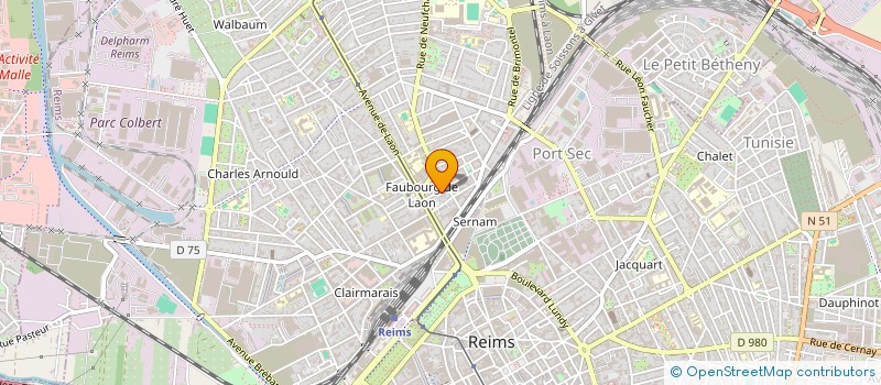 localisation de l'entreprise MADAME LUCILLE CHAUDET  REIMS