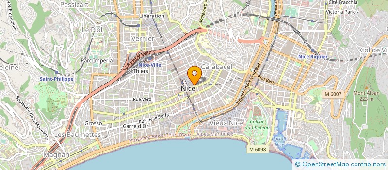 localisation de l'entreprise MADAME LUCILLE CHOUTEAU à NICE