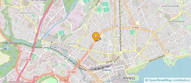 localisation de l'entreprise MADAME LUCILLE COHU à ANNECY