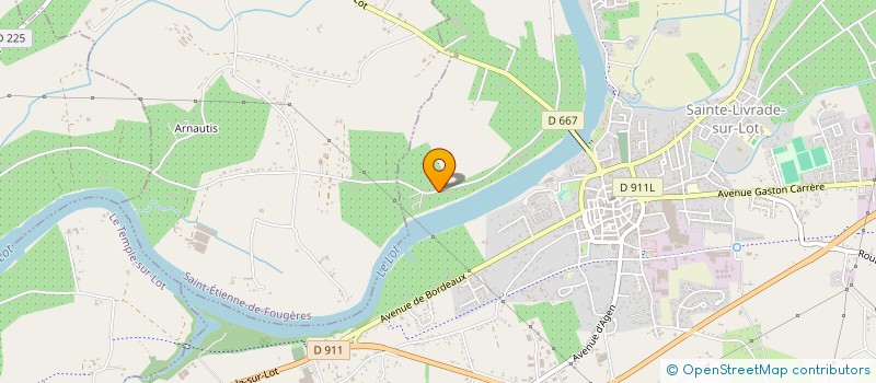 localisation de l'entreprise MADAME LUCILLE COUGNAUD  SAINTE-LIVRADE-SUR-LOT