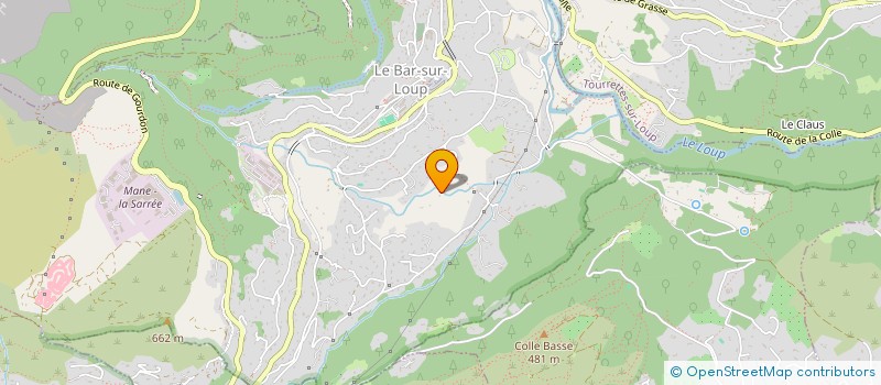 localisation de l'entreprise MADAME LUCILLE CRAVERO  LE BAR-SUR-LOUP