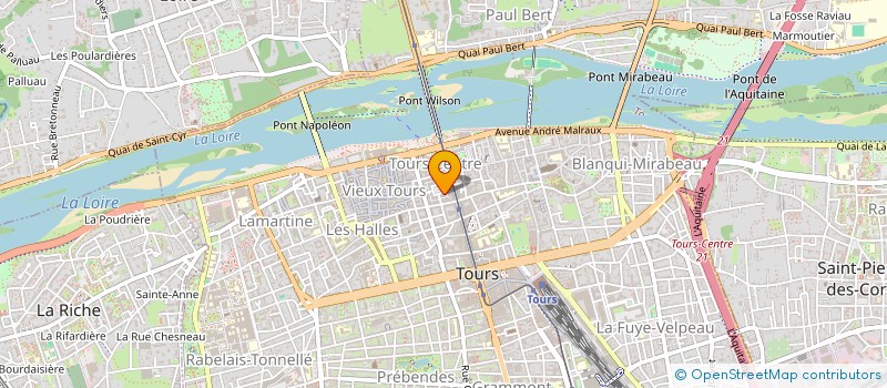 localisation de l'entreprise MADAME LUCILLE DEGEORGE  TOURS