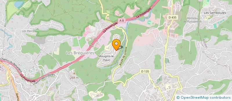 localisation de l'entreprise MADAME LUCILLE DESLANGLES  MOUGINS