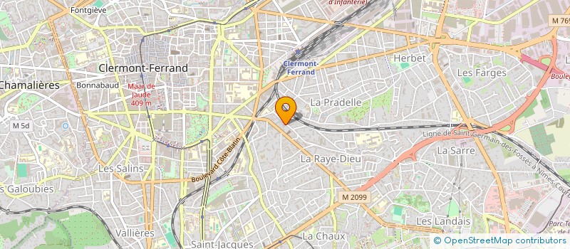 localisation de l'entreprise MADAME LUCILLE DEVAUX  CLERMONT-FERRAND