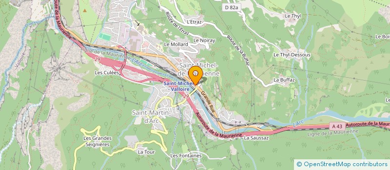 localisation de l'entreprise MADAME LUCILLE DONZELLE  SAINT-MICHEL-DE-MAURIENNE