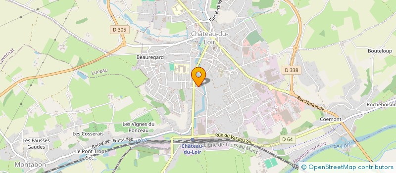 localisation de l'entreprise MADAME LUCILLE DURAND  MONTVAL-SUR-LOIR