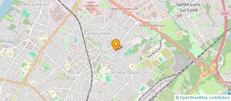 localisation de l'entreprise MADAME LUCILLE FOSSE à NANTES