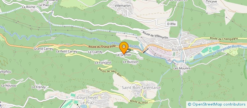 localisation de l'entreprise MADAME LUCILLE GERMAIN à COURCHEVEL